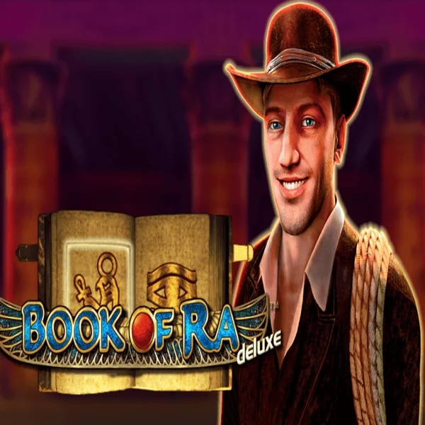 Try Book of Ra Deluxe slot by Novomatic on pelipeto-casino.fi – logo image