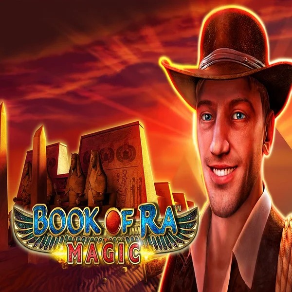 Book of Ra Magic online game logo by Greentube on pelipeto-casino.fi