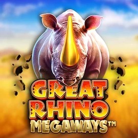 Great Rhino Megaways slot visual from Pragmatic Play available on pelipeto-casino.fi